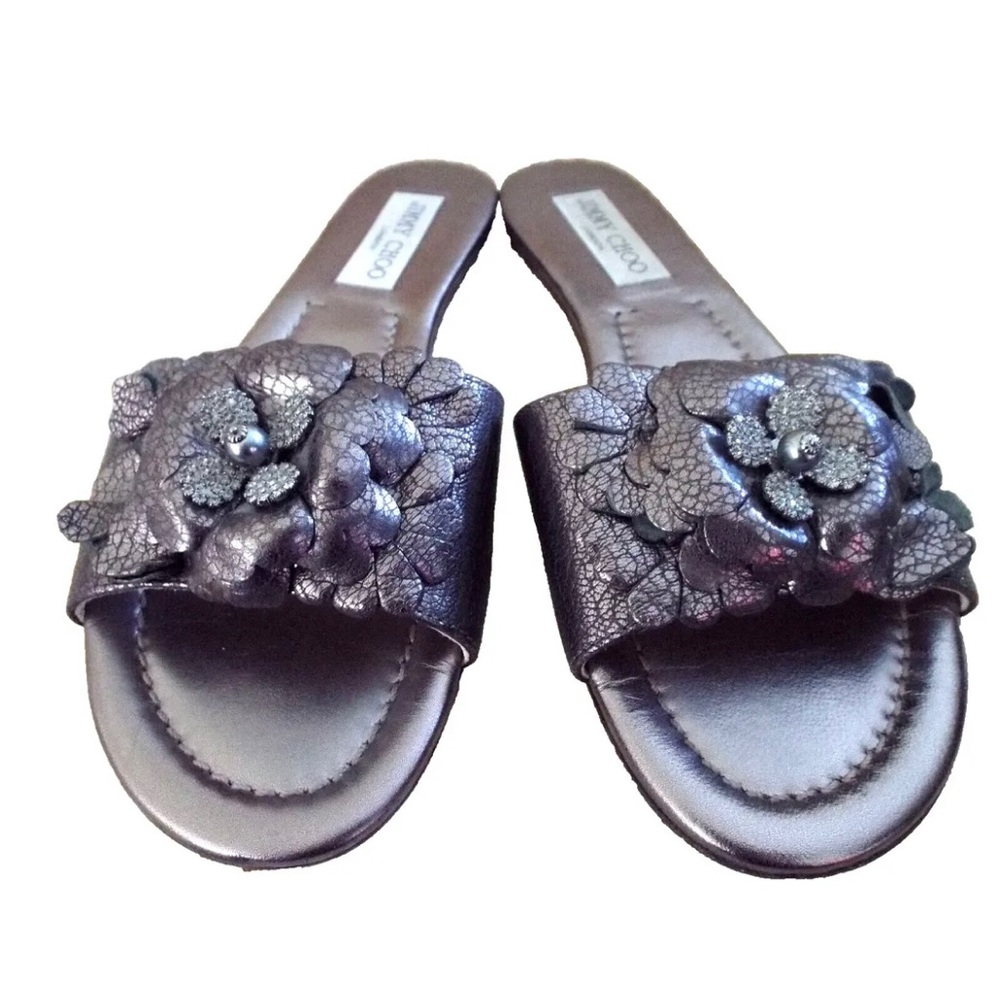 Jimmy choo slides sandals size 38.5 EU